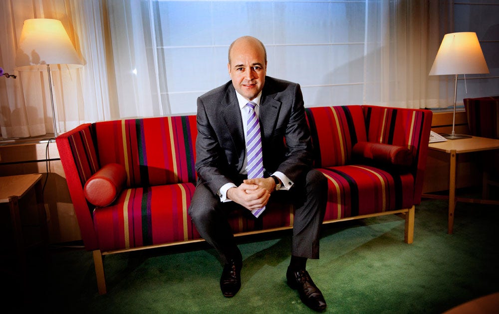 ”Om vi tror att vi kan leva allt lägre och korta ner vårt arbetsliv, då kommer pensionen att bli lägre”, säger statsminister Fredrik Reinfeldt.