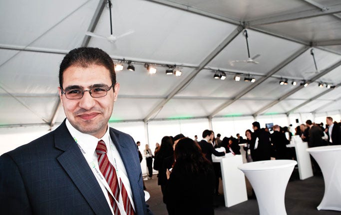 Mohammed al Abdallah besökte i veckan Stockholms Internet Forum.