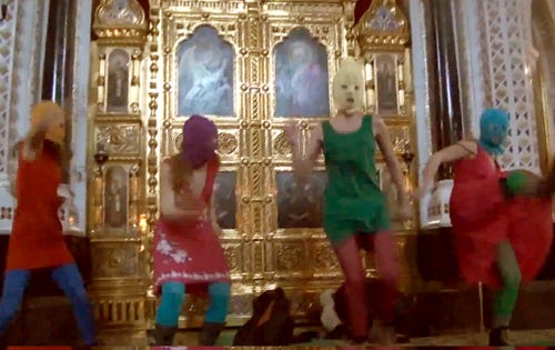 Pussy Riot när de greps.