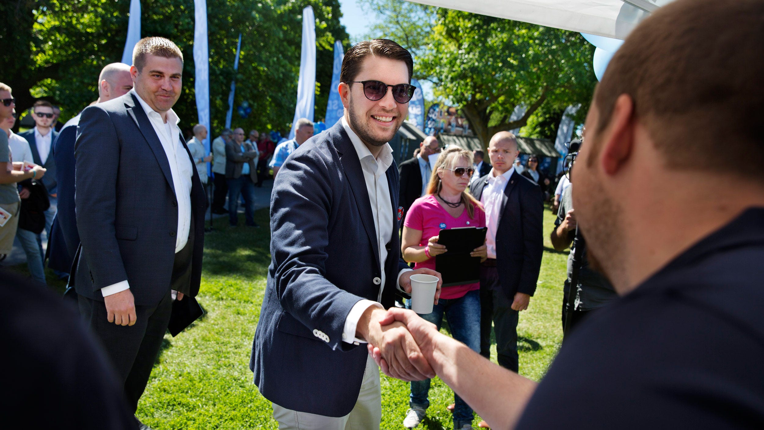 Jimmie Åkesson i Almedalen.