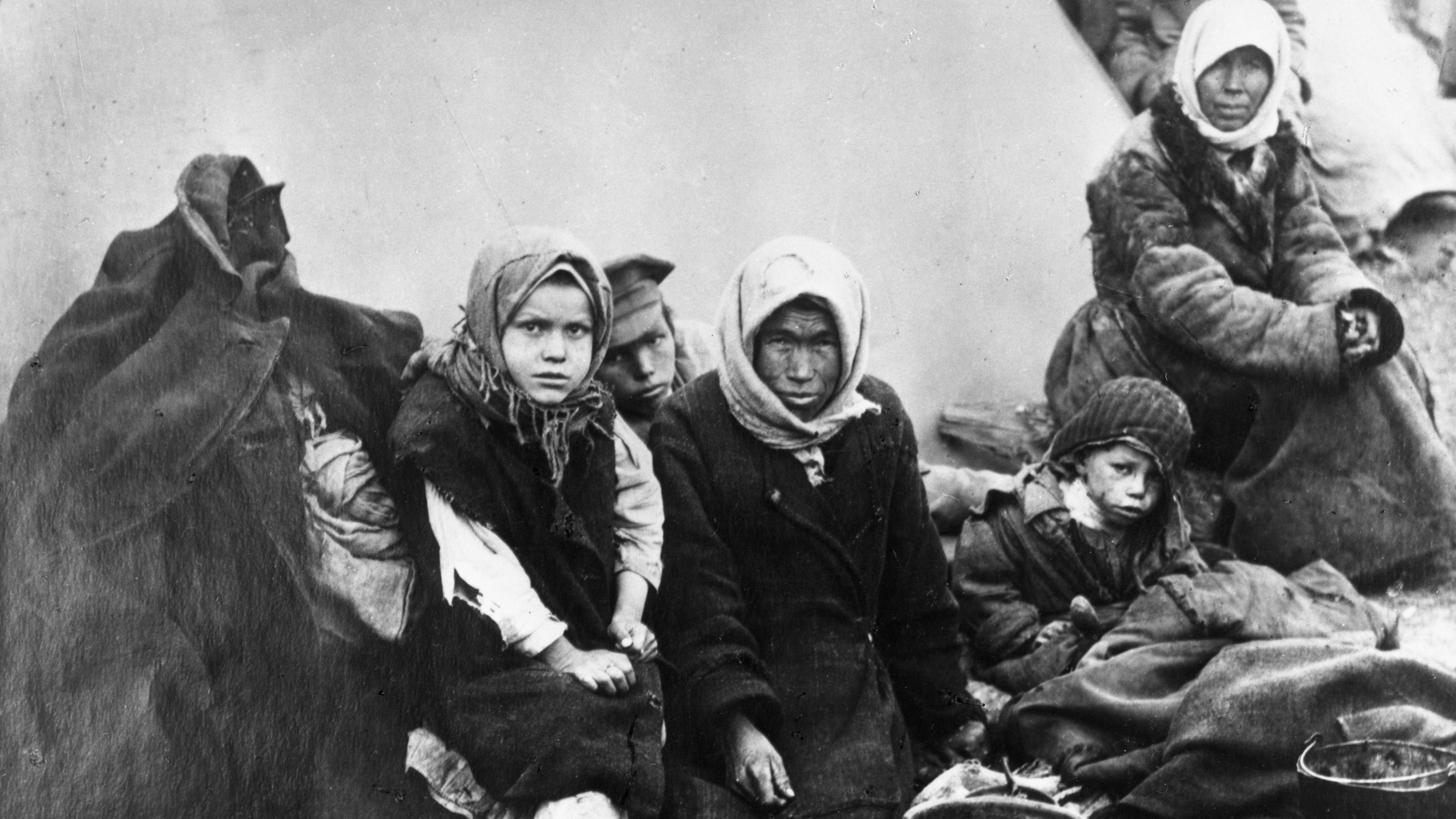 Svältande Samarabor i början av 1920-talet.