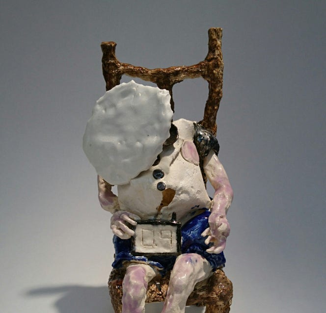Anna Tedestam, Bachelor Ceramics & glass,”Skogstelefon” i keramik.