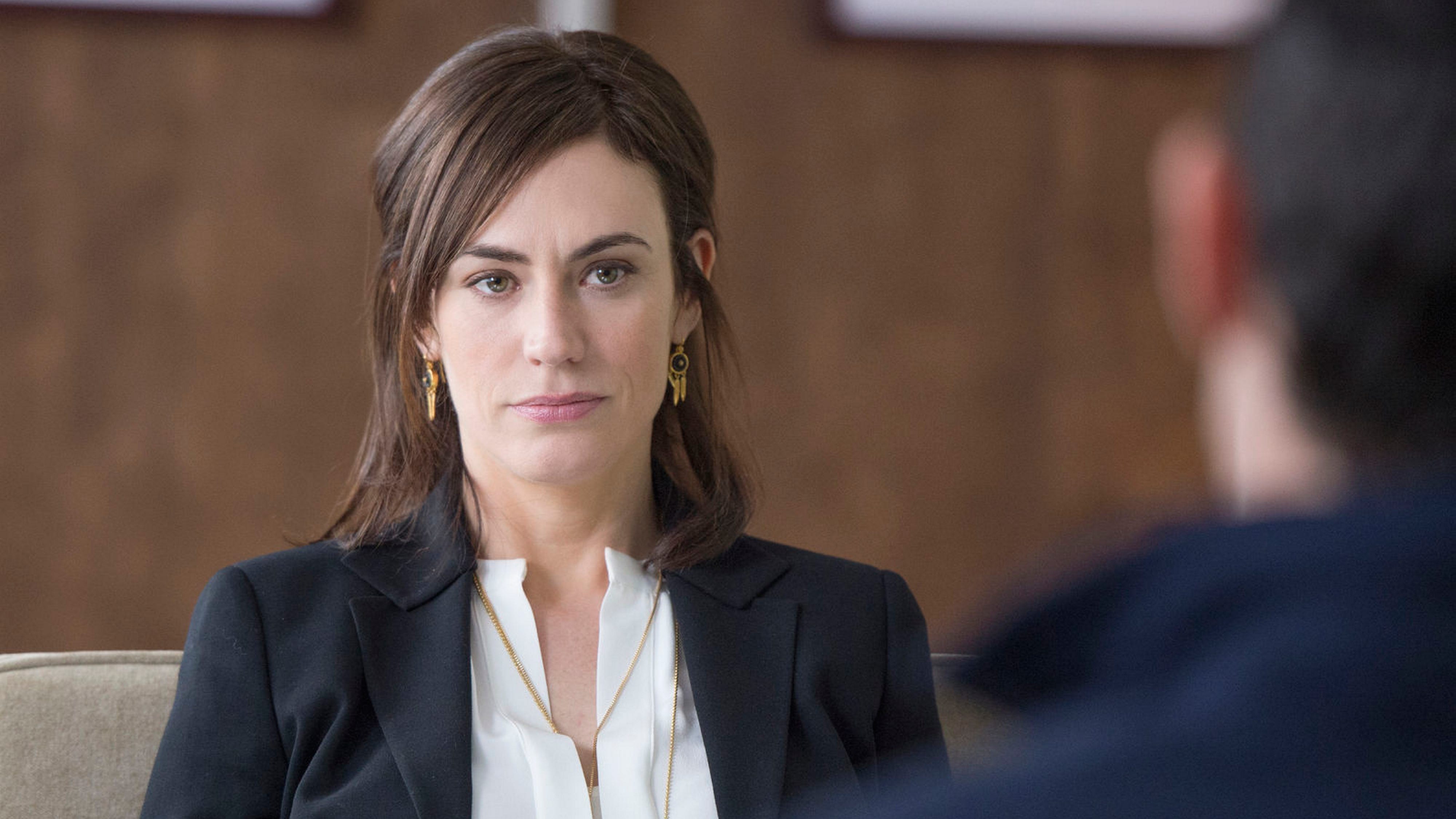 Börspsykiatrikern Wendy Rhoades i ”Billions”, spelad av Maggie Siff.