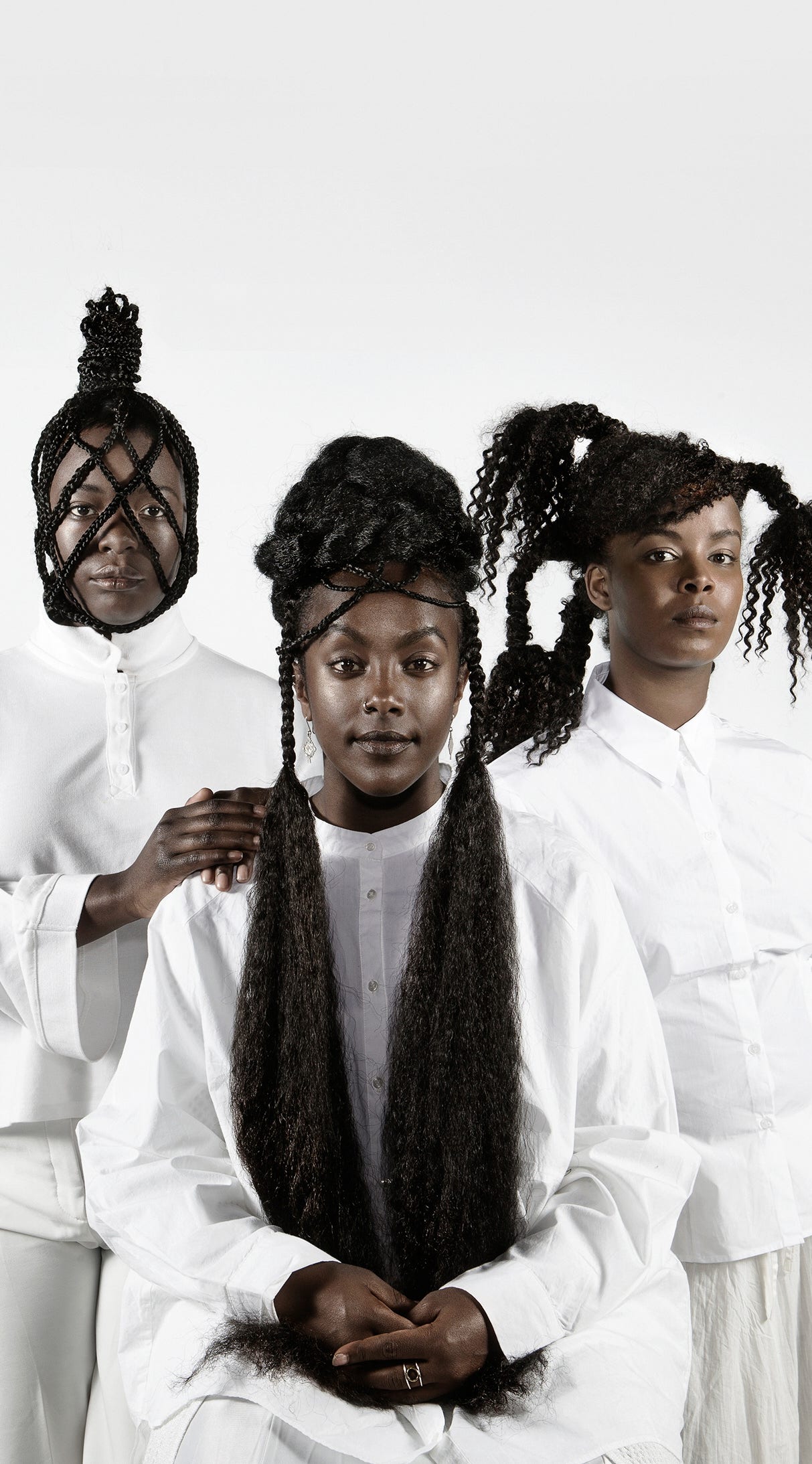 Doreen Ndagire, Niki Tsappos och Imenella Mohamed.