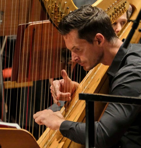 Solisten Xavier de Maistre i Berwaldhallen.