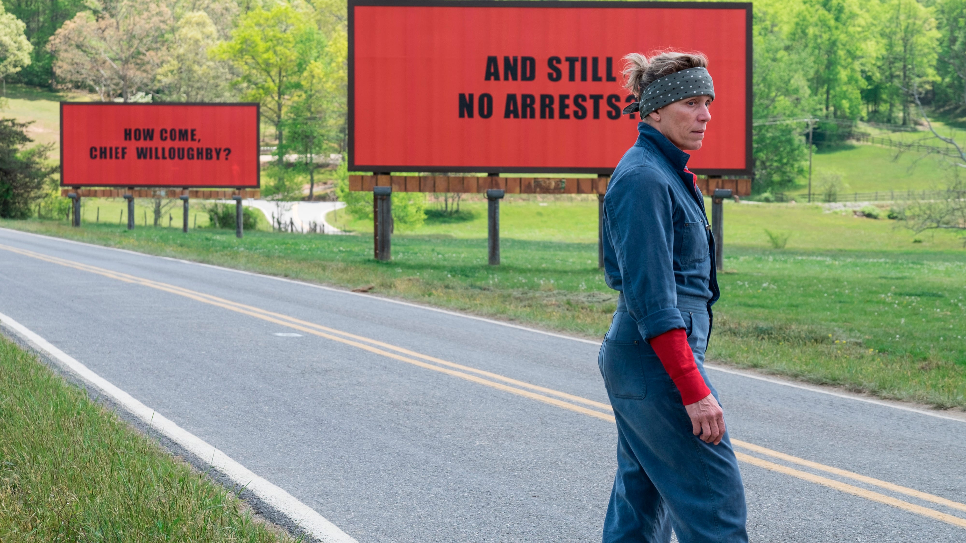 "Three billboards outside Ebbing, Missouri"