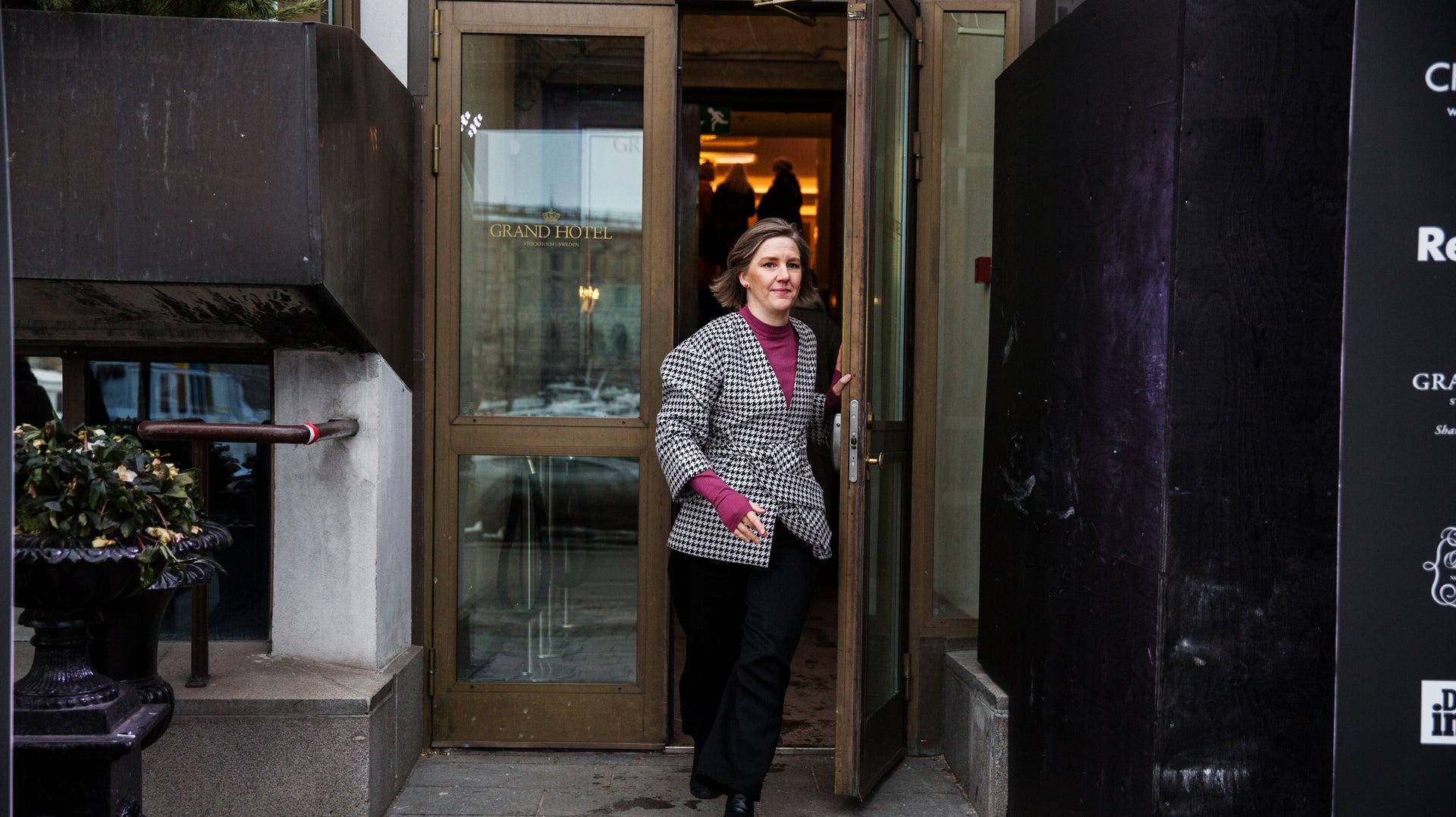 Miljöminister Karolina Skog besökte i år för första gången Stockholms modevecka.