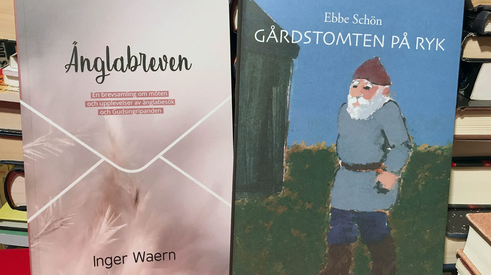 ”Änglabreven” av Inger Waern och ”Gårdstomten på Ryk” av Ebbe Schön.