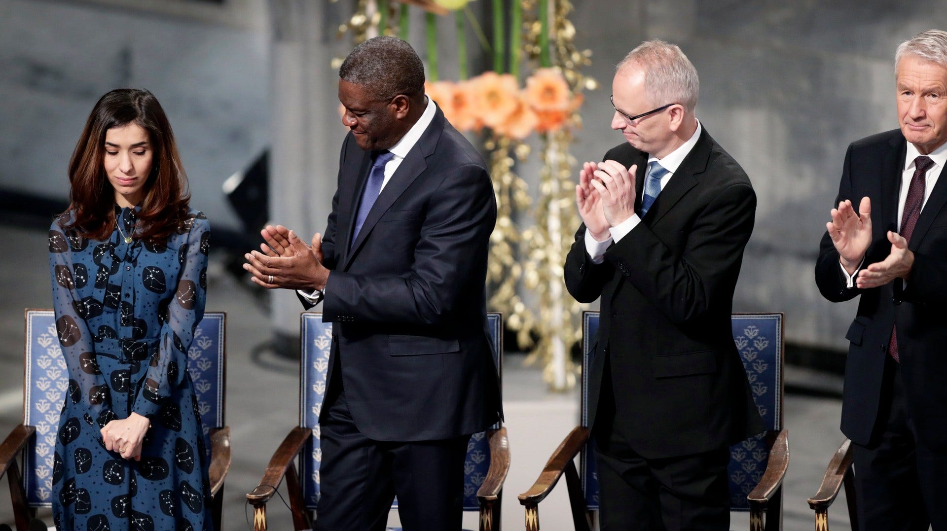 Nadia Murad och Denis Mukwege.
