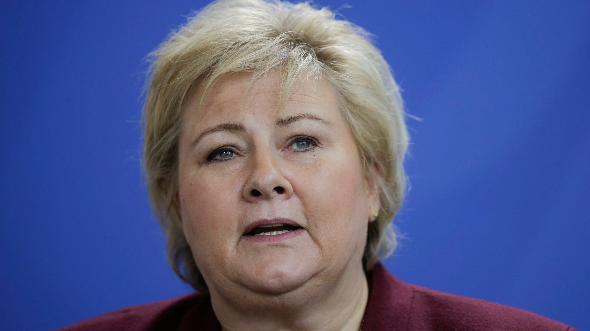 Erna Solberg.