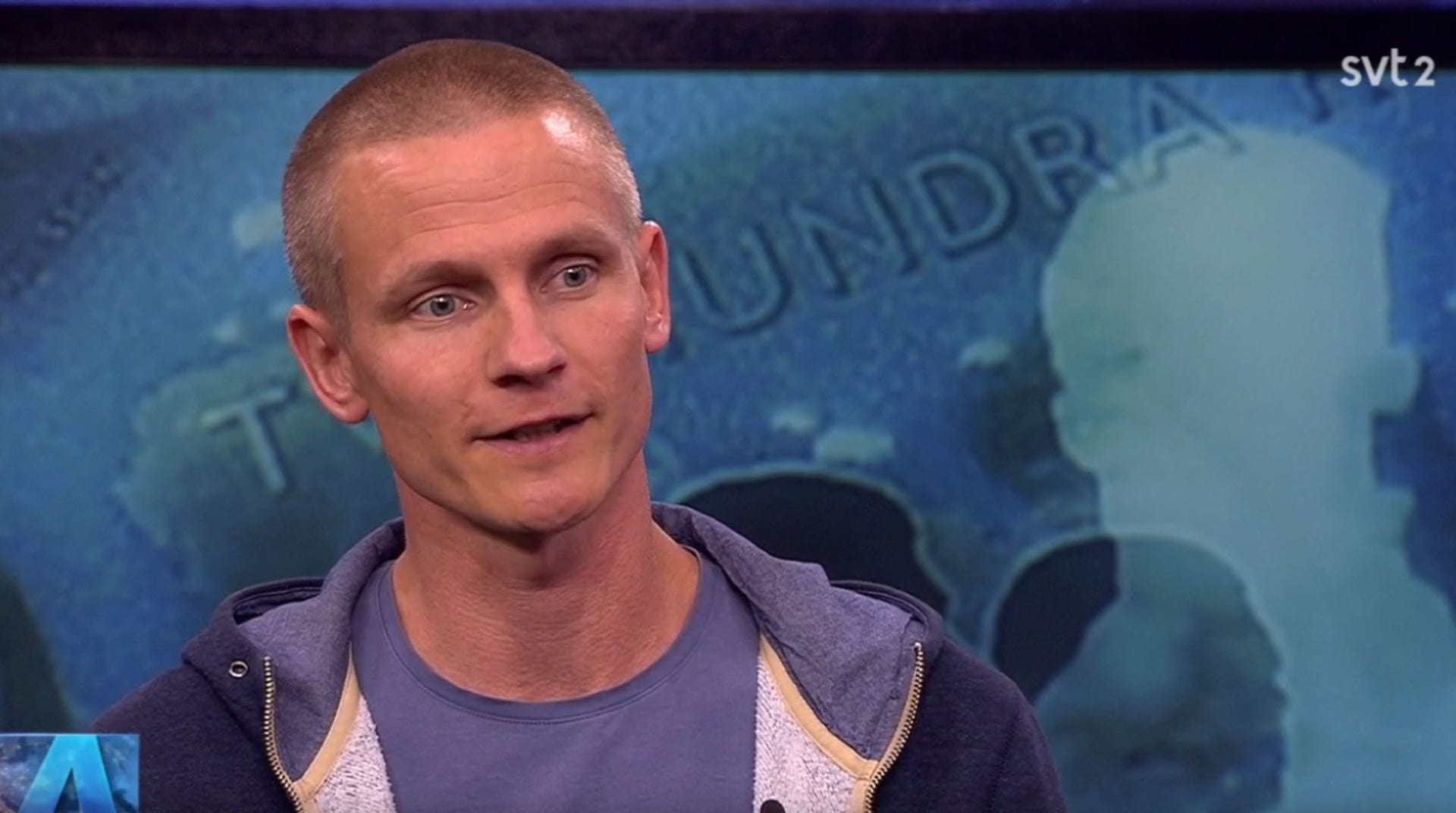 Joakim Ruist i intervju i Aktuellt på SVT.