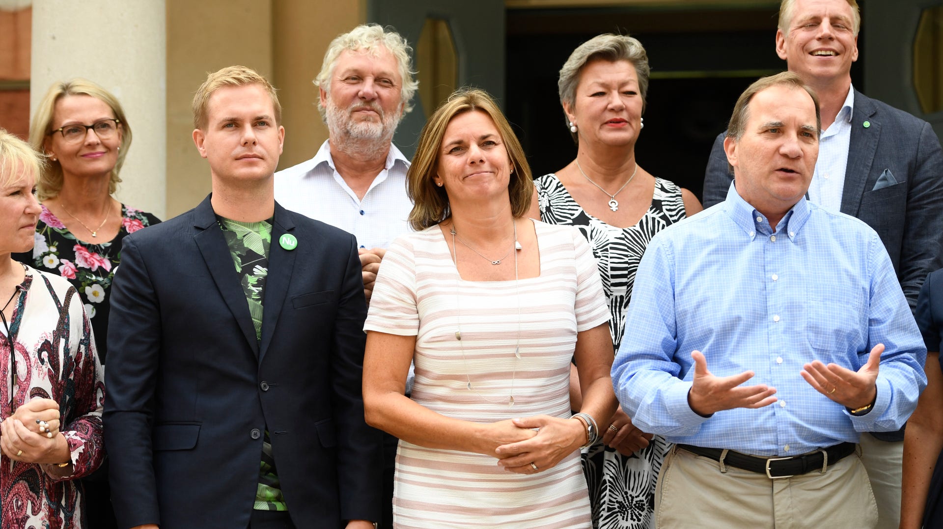 Regeringen fotograferade på Harpsund i början av augusti.