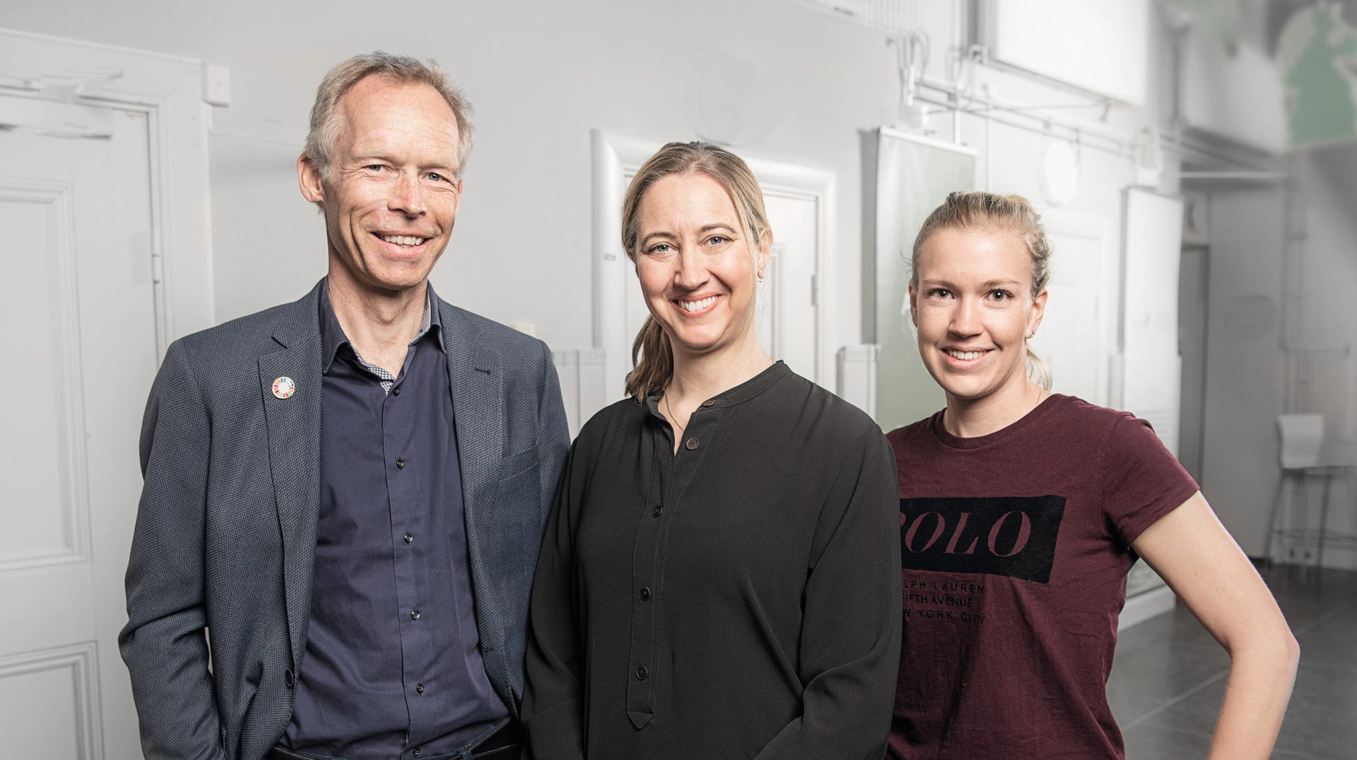 Johan Rockström, Malin Landqvist och Victoria Bignet.