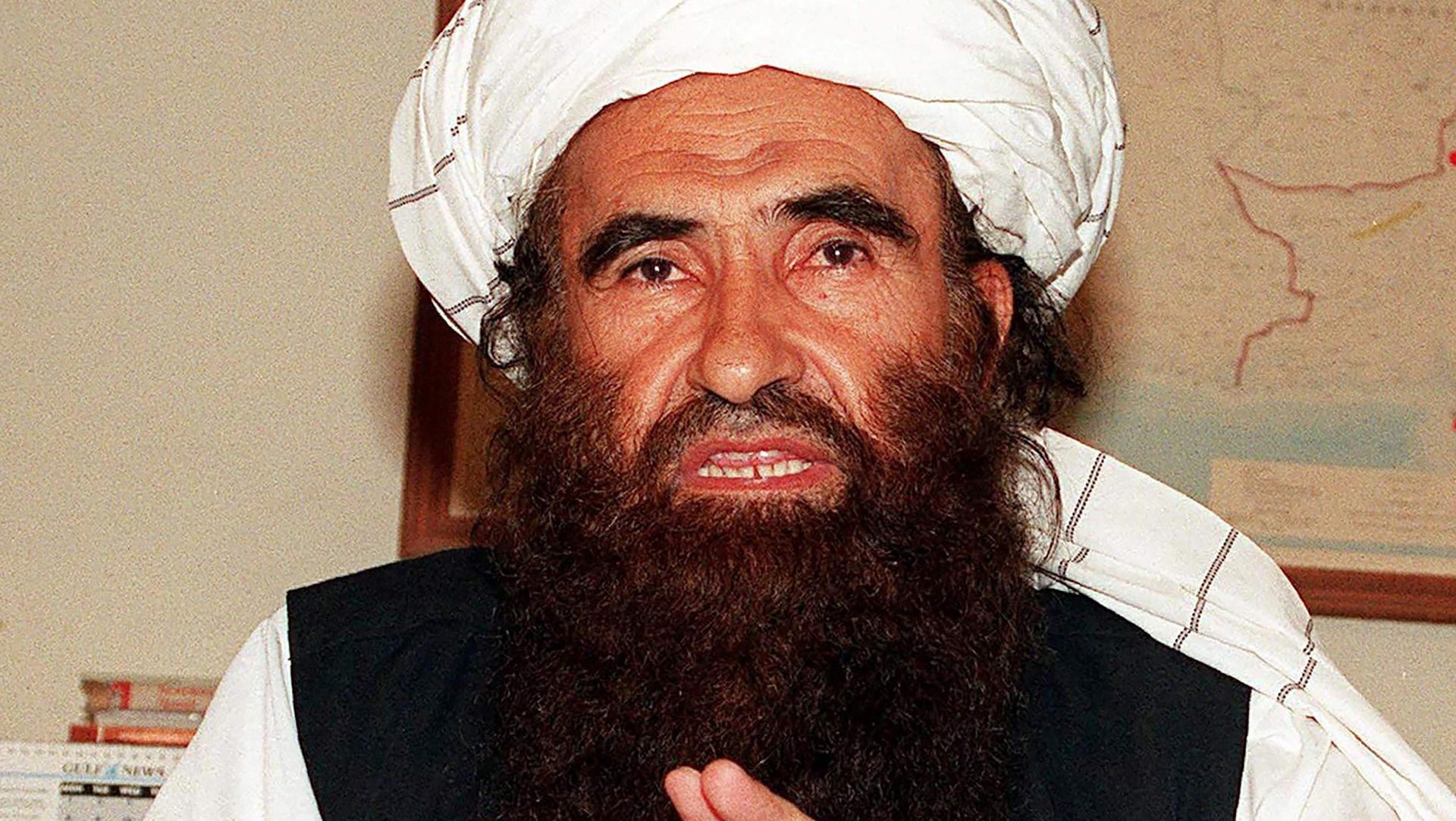 Jalaluddin Haqqani i oktober 2001.