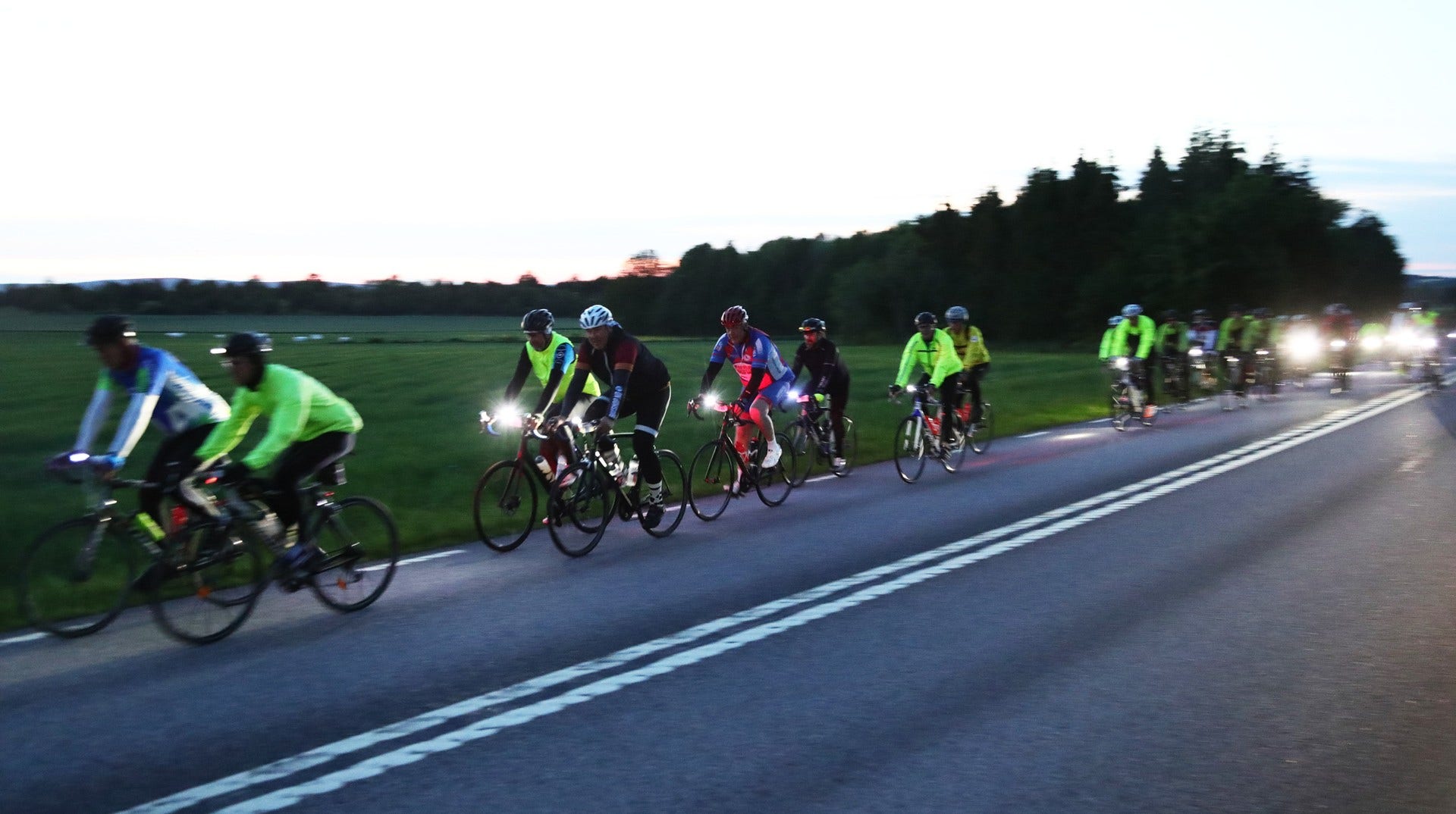 Bild från Vätternrundan 2019. Till 2020 ändras bansträckningen.