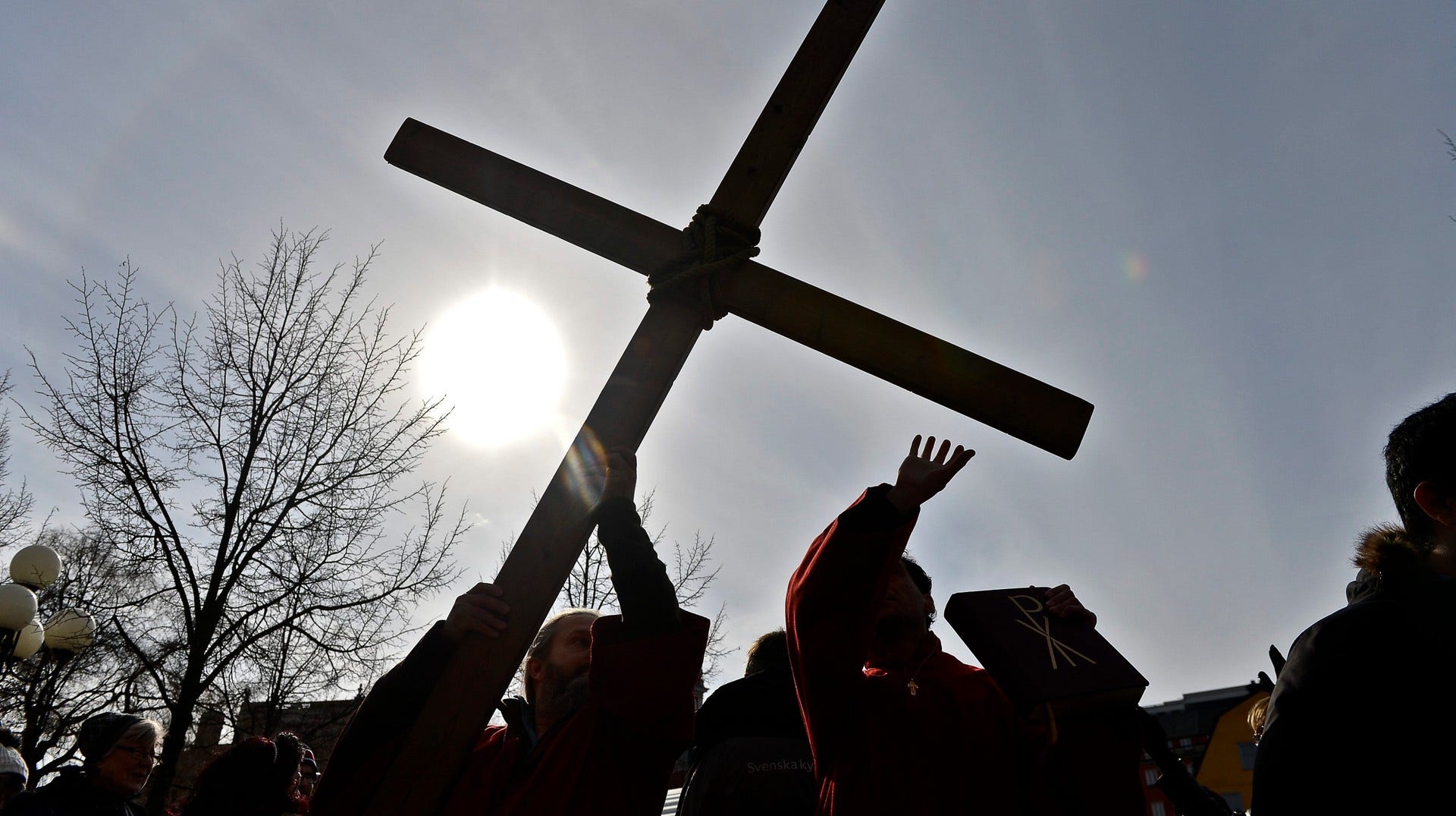Korsvandring till minne av Jesu lidande i Stockholm 2013.