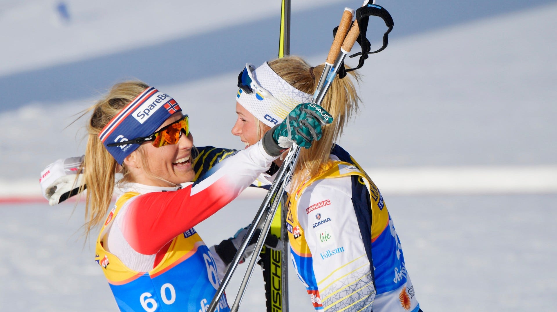 Therese Johaug och Frida Karlsson.