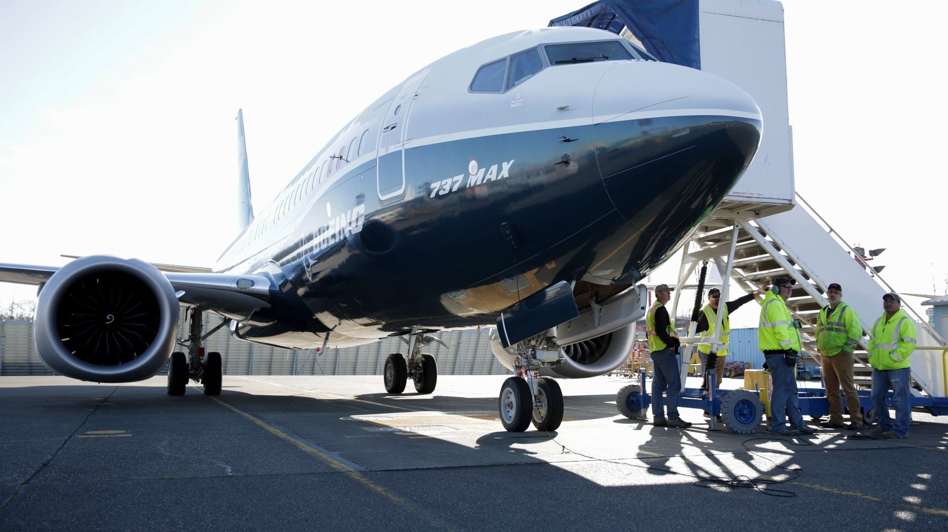 Boeing 737 MAX 8, samma typ som det som nu kraschat på väg från Addis Abeba till Nairobi.