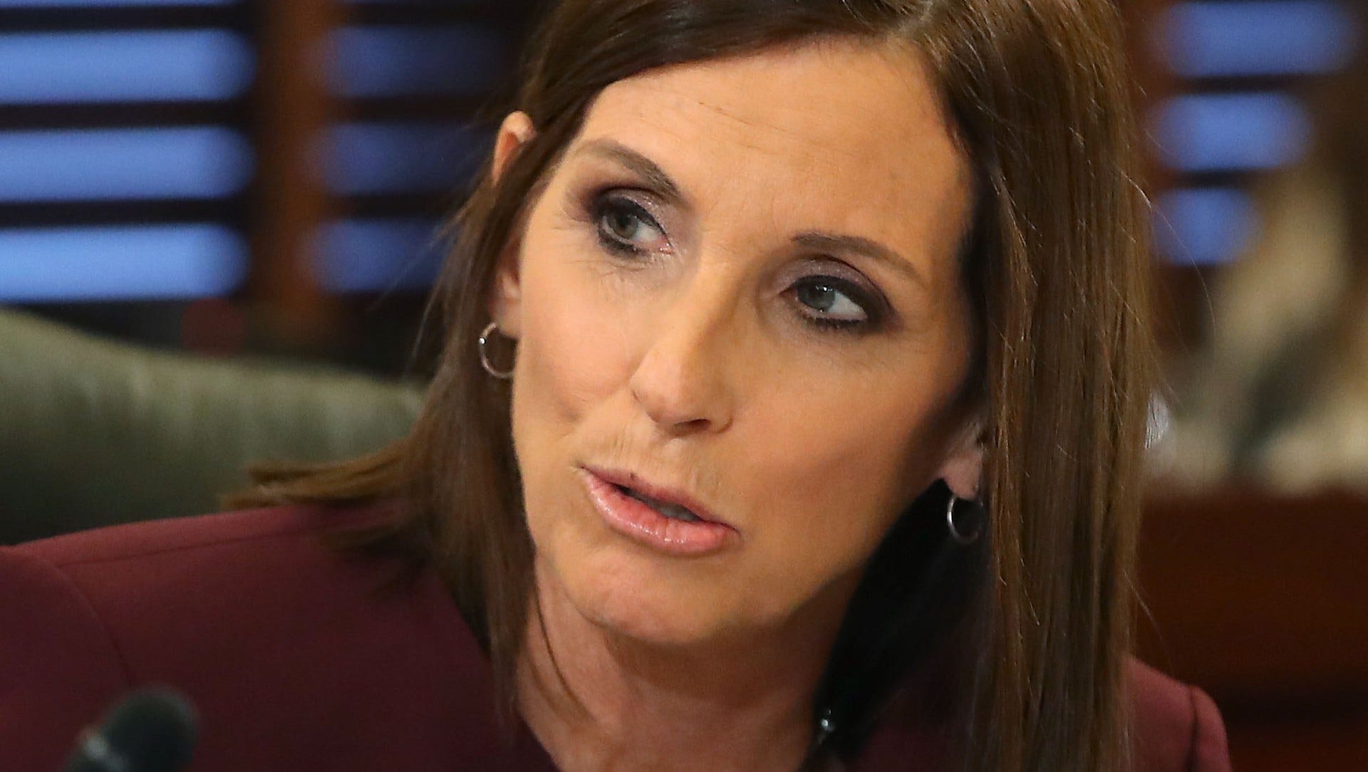 Martha McSally talade inför senaten på onsdagen.