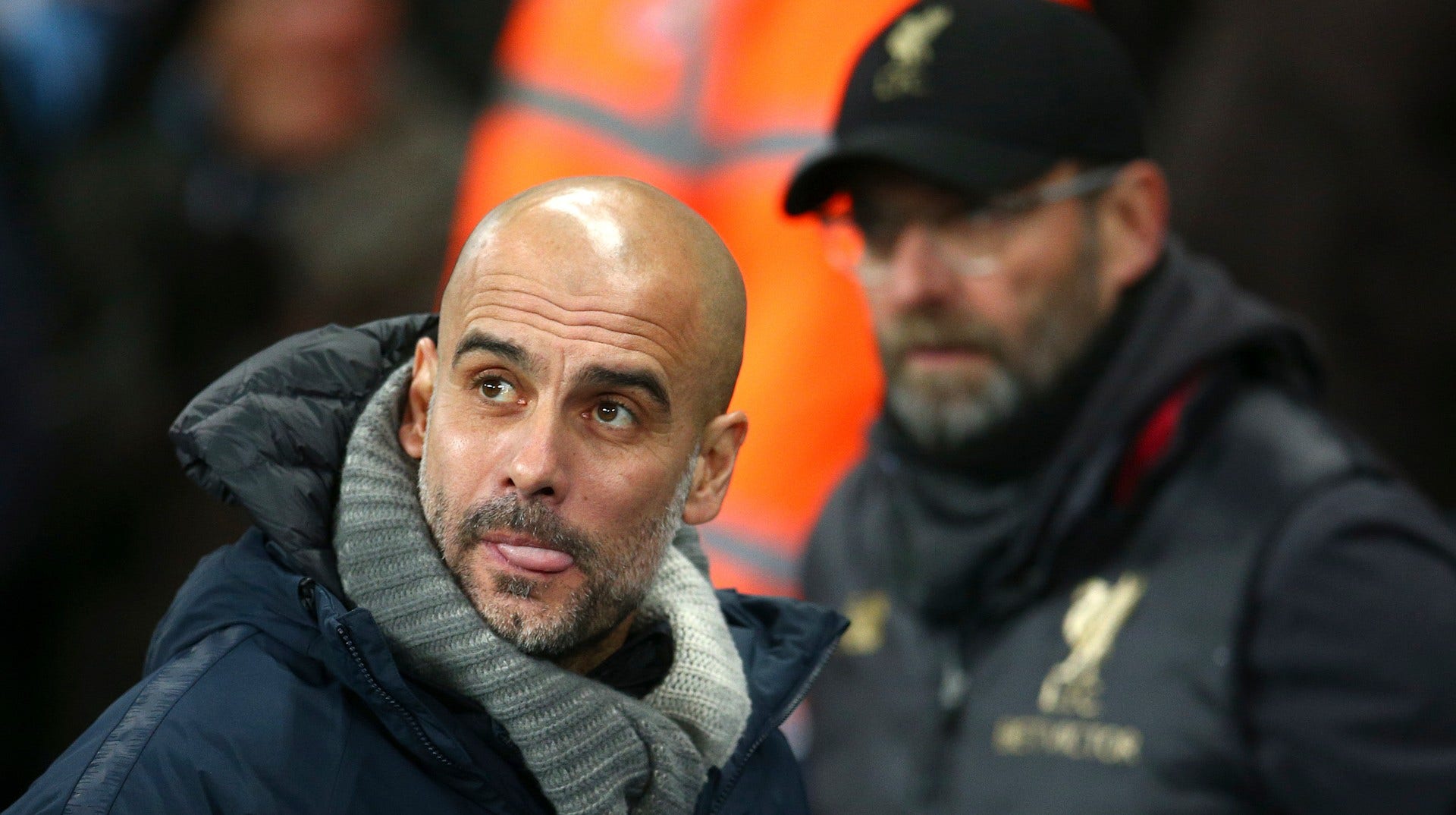 Pep Guardiolas Manchester City är storfavoriter att säkra Premier League-titeln på söndag. Enda kvarvarande utmanaren är Jürgen Klopps Liverpool.