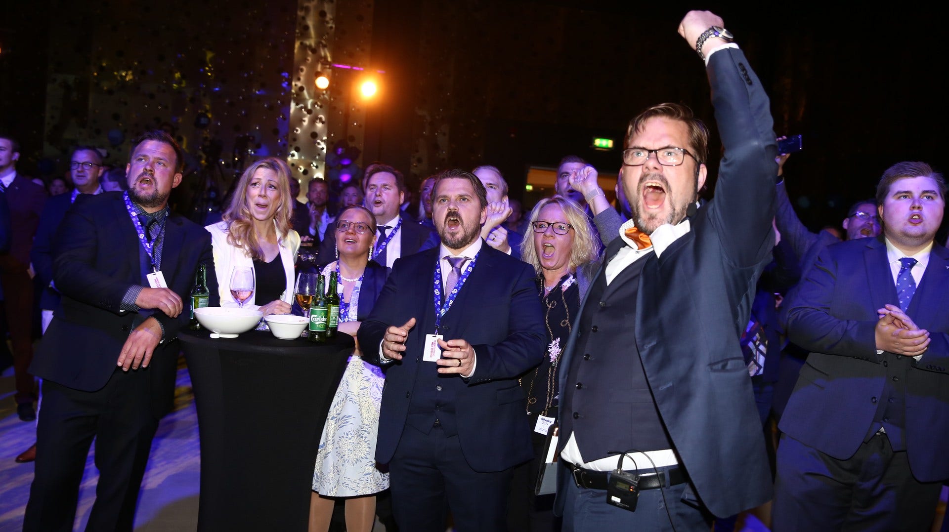 Sverigedemokraternas valvaka.