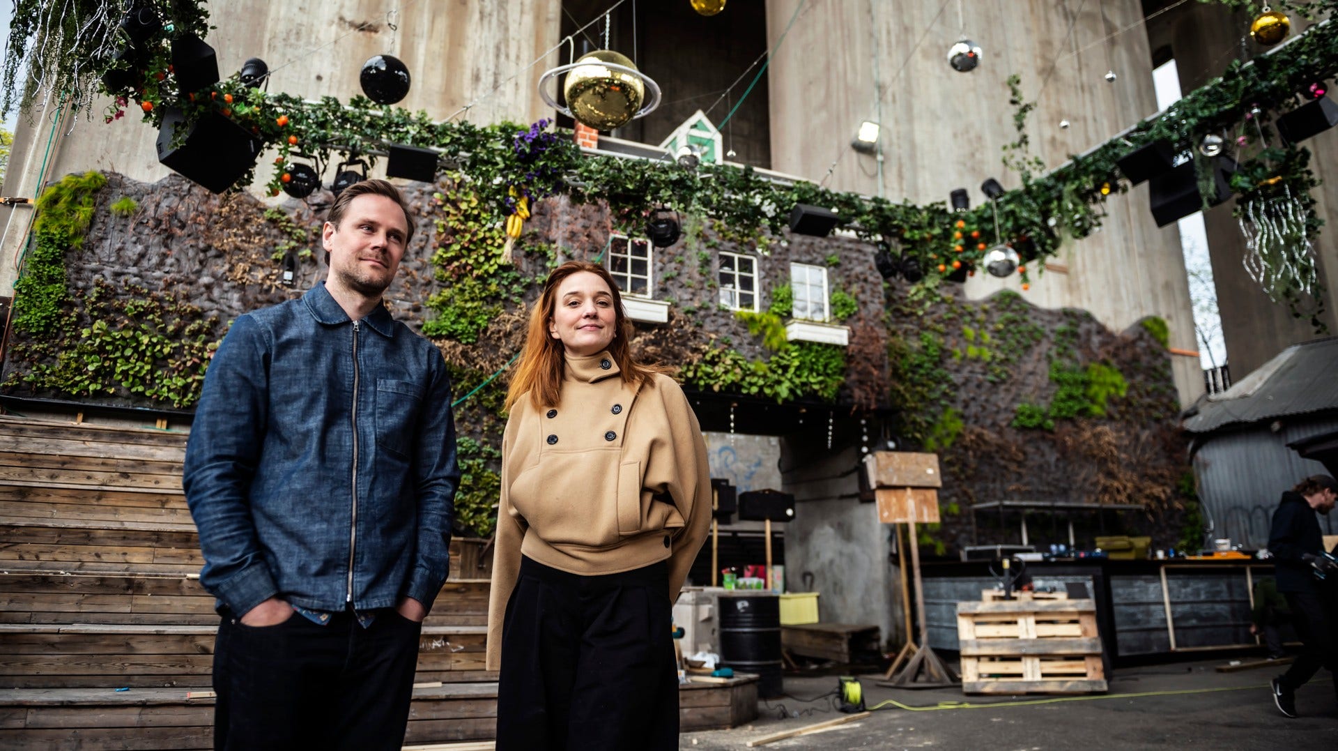 Johan Wiklund, vd och delägare, och Johanna Beckman, kreativ chef, ser fram mot en ny säsong med sommarklubben Trädgården.