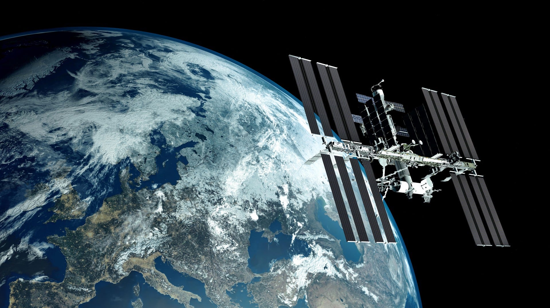 Den internationella rymdstationen ISS är ett ständigt pågående projekt, 40 mil ovanför jordens yta.