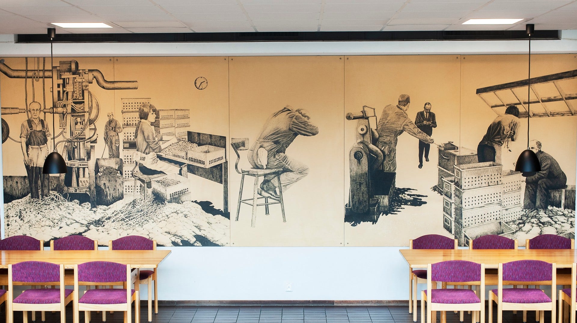 Knud Stampe ”Väggteckning”, 1970-71.
