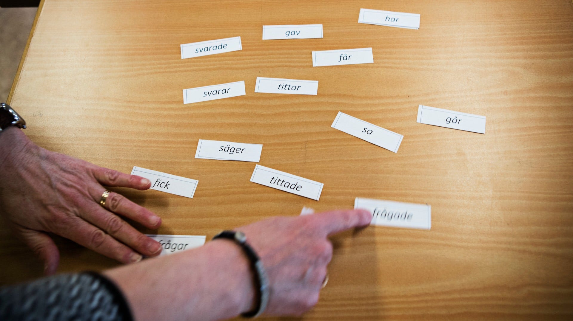 Undervisning i svenska för invandrare i Lerum.