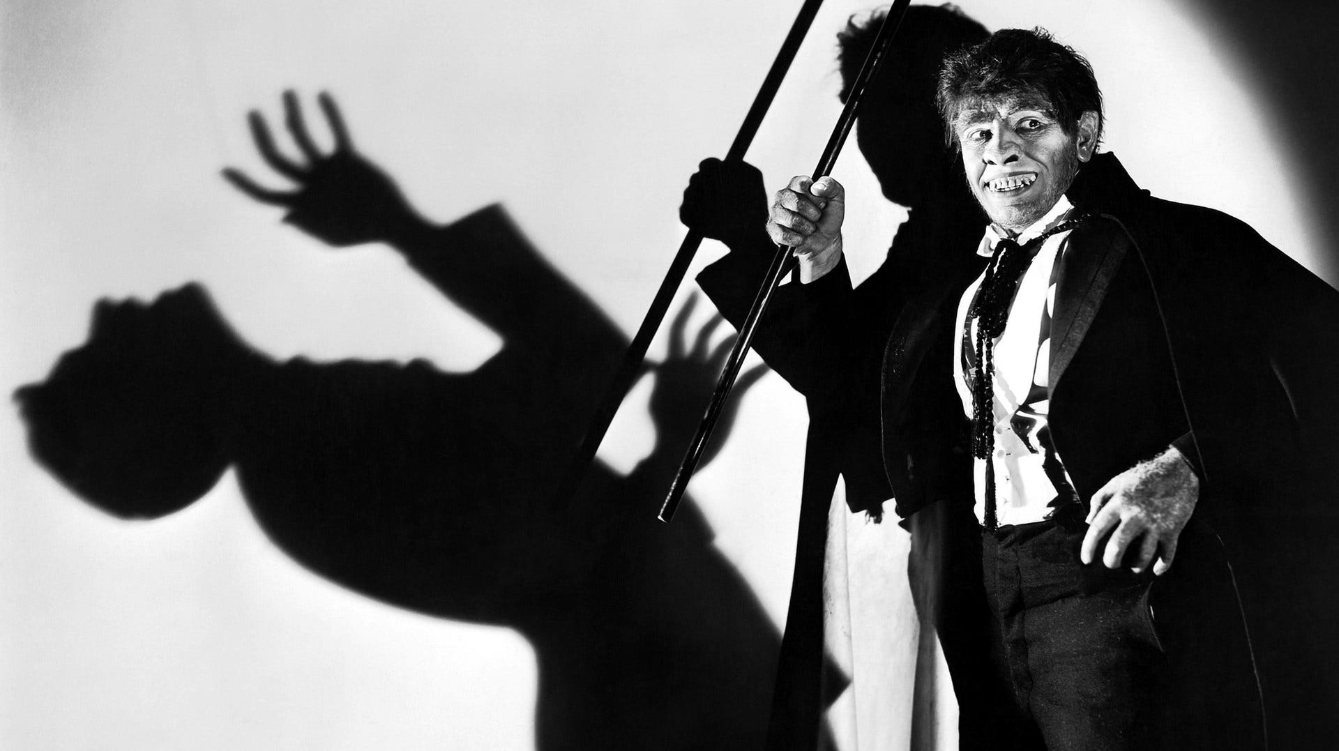 Fredric March i ”Dr. Jekyll och Mr. Hyde” från 1931.