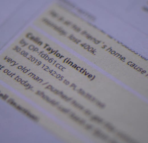 ”Telemarketers” keep detailed notes about how their conversations with victims, and how to work on them in the future.