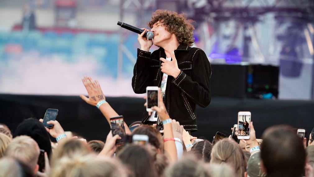 Håkan Hellström på Ullevi 2017.
