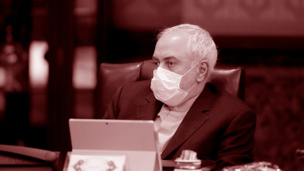 Utrikesminister Mohammed Javad Zarif på regeringsmöte.