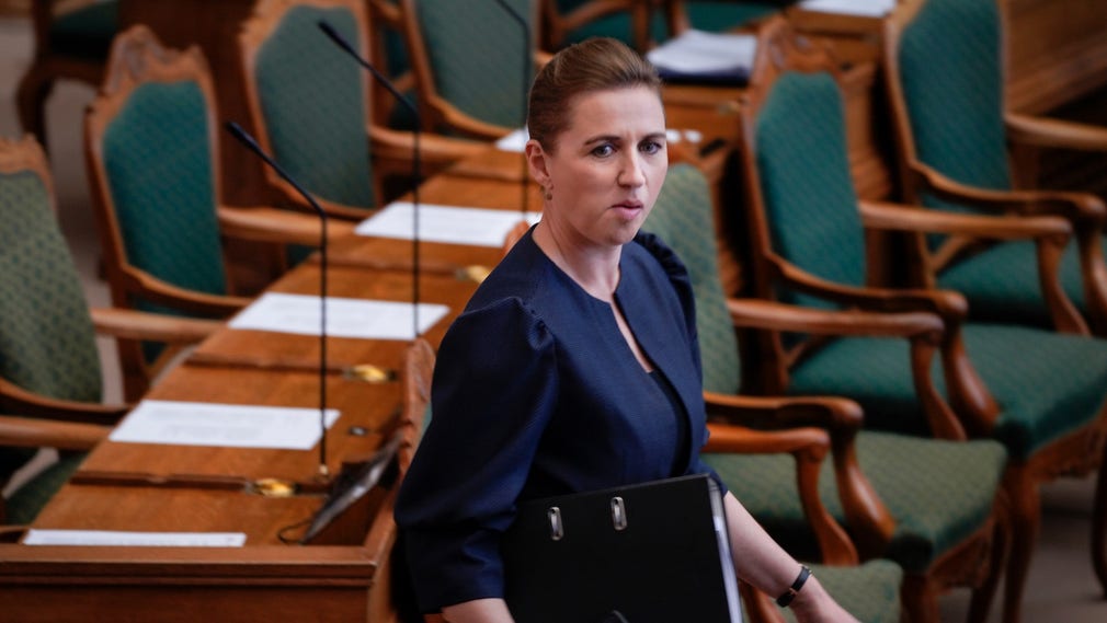 Danmarks statsminister Mette Fredriksen.