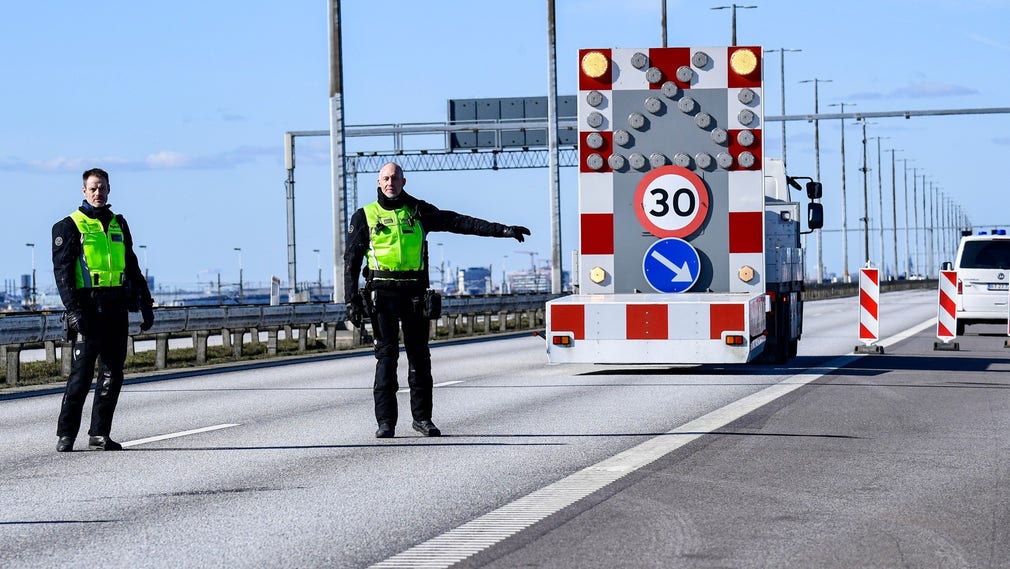 Gränskontroll i Danmark.