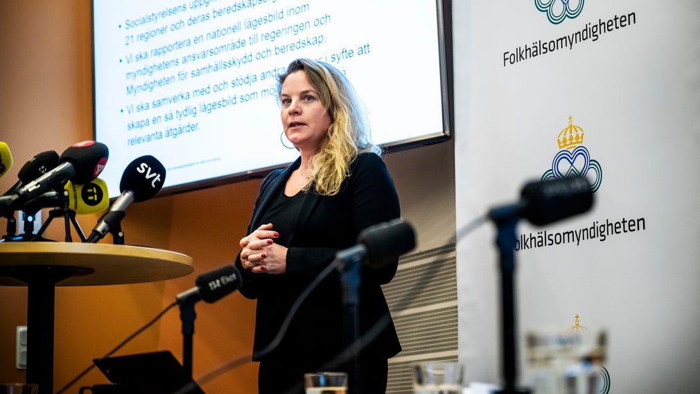 Socialstyrelsens krisberedskapschef Johanna Sandwall.