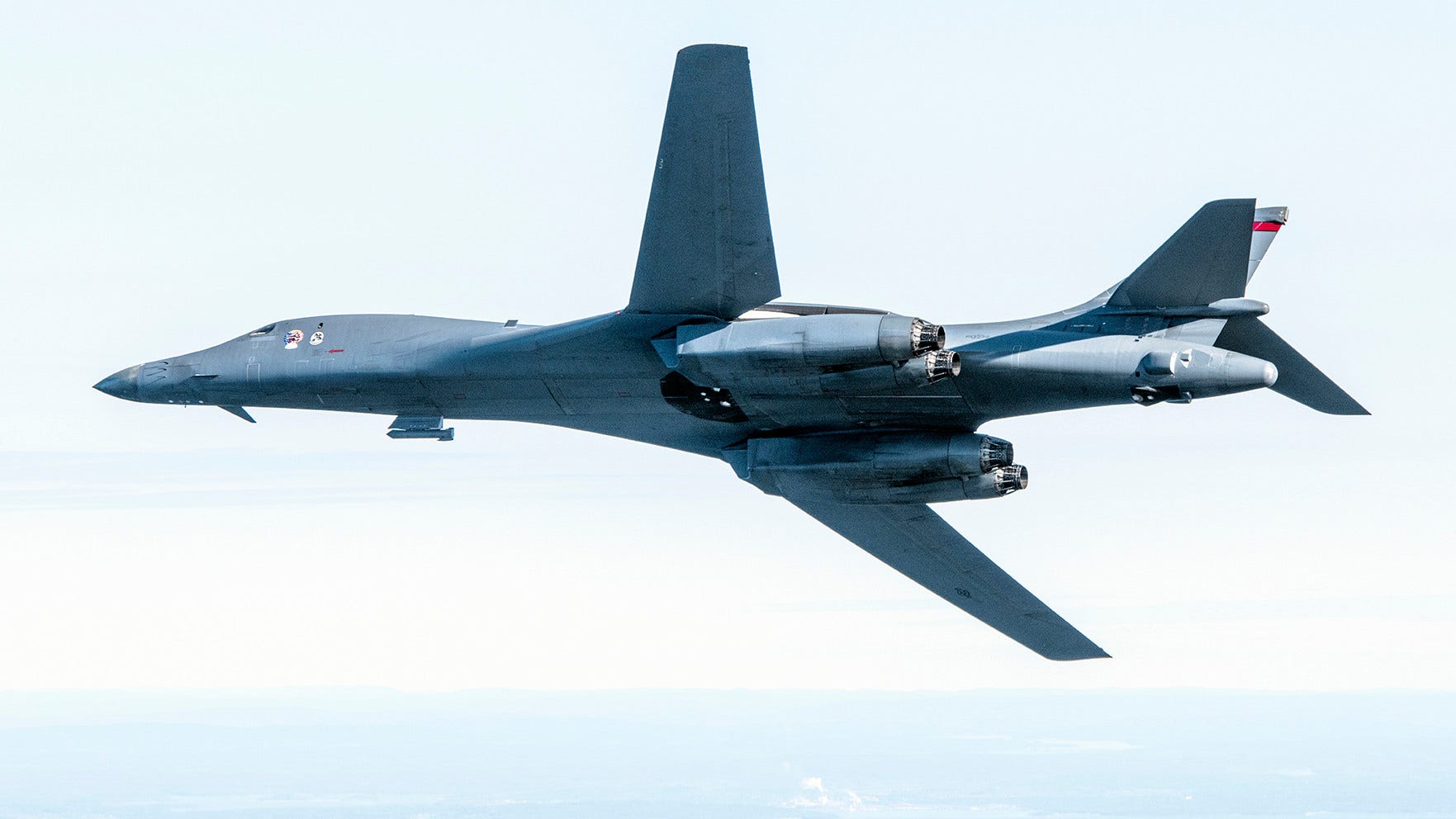 Ett av USA:s två bombplan över Sverige på onsdagen.