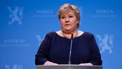 Erna Solberg.