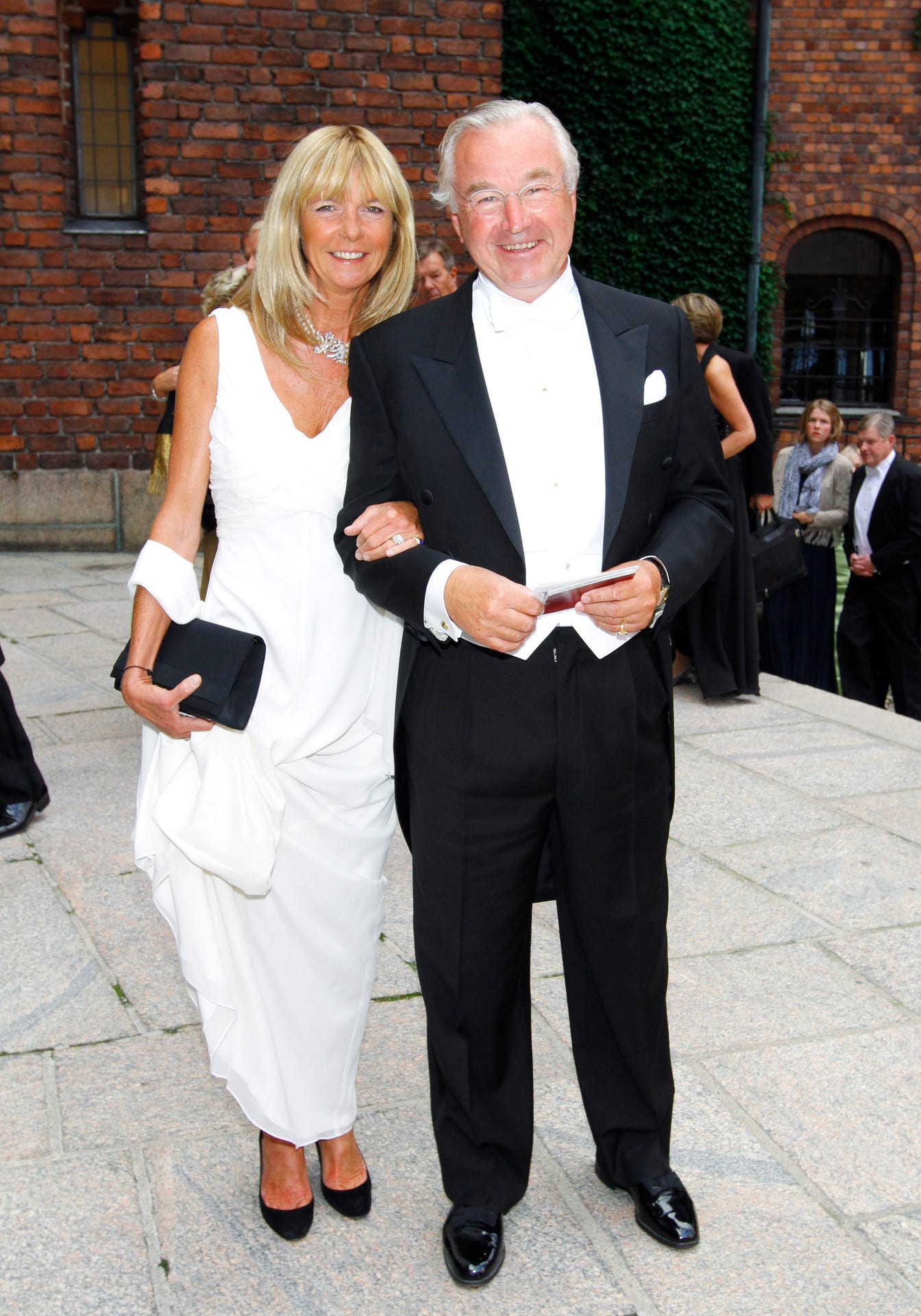 Sven Hagströmer tillsammans med Catharina Hagströmer på 200-årsjubileet för Karolinska institutet.