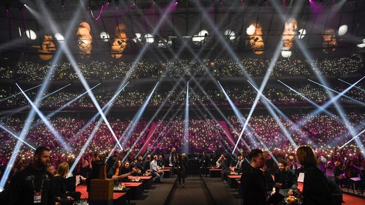 Final i Melodifestivalen i Globen 7 mars 2020.