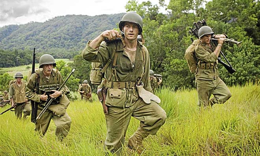 Josh Helman som Lou "Chuckler" Juergens i "The Pacific" som sänds i SVT.