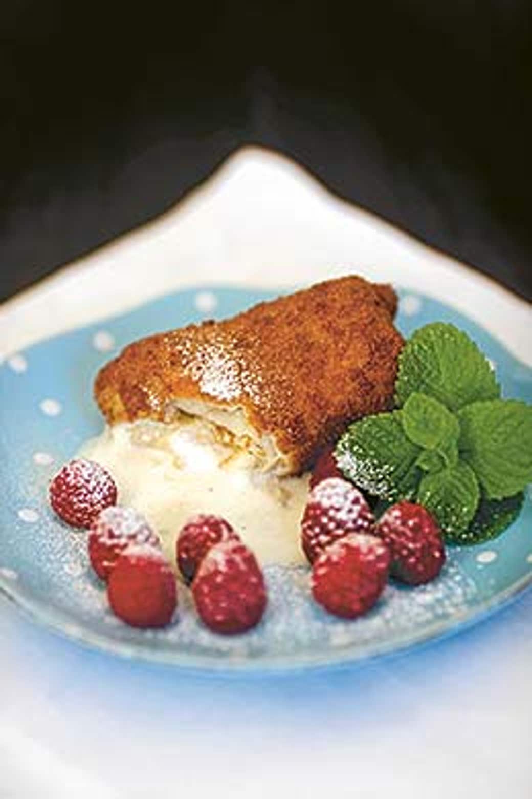 Friterad glass med hallon DN.se