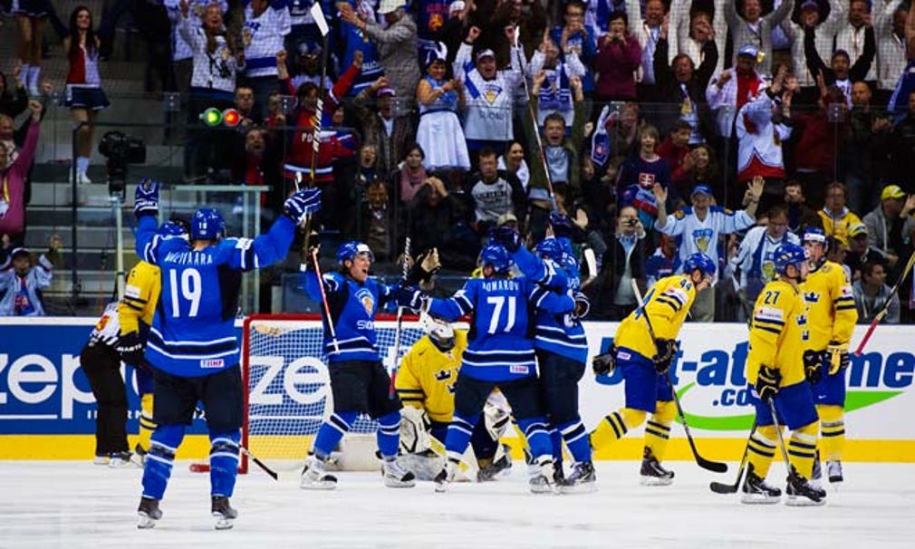 Finland slog Sverige med 6-1.