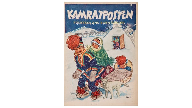 På 50-talet ändrades namnet till Kamratposten och omslaget trycktes i färg.