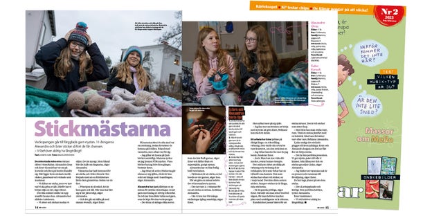 I KP 2 finns ett längre reportage om Ester, Alexandra och deras hobby.