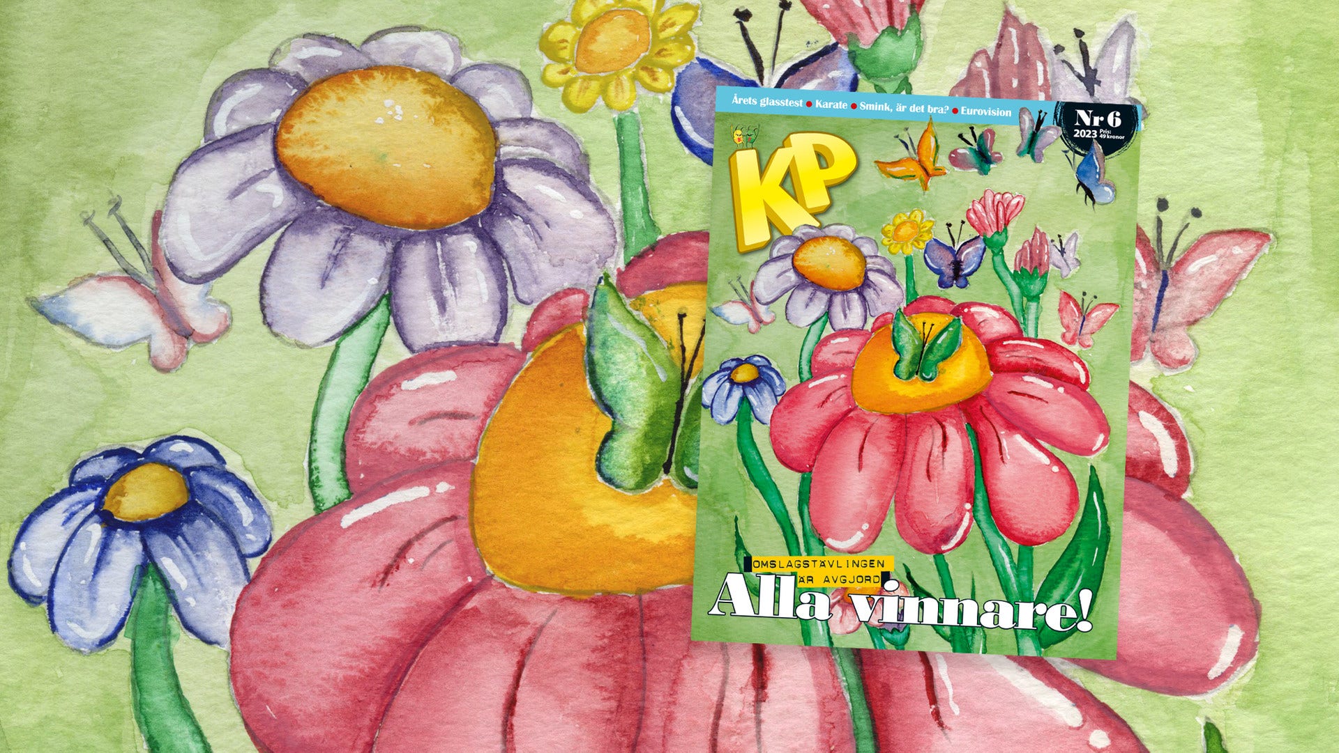 Den vinnande omslagsillustrationen är tecknad av Noomi Anttila, 12.