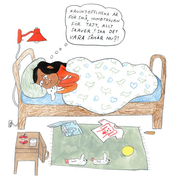 En 10-åring gillar inte puberteten.