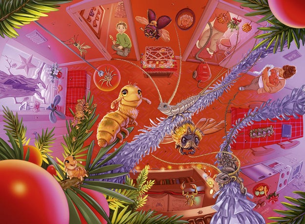 Papperskalendern är tecknad av Andrea Femerstrand som ofta gör illustrationer till KP.