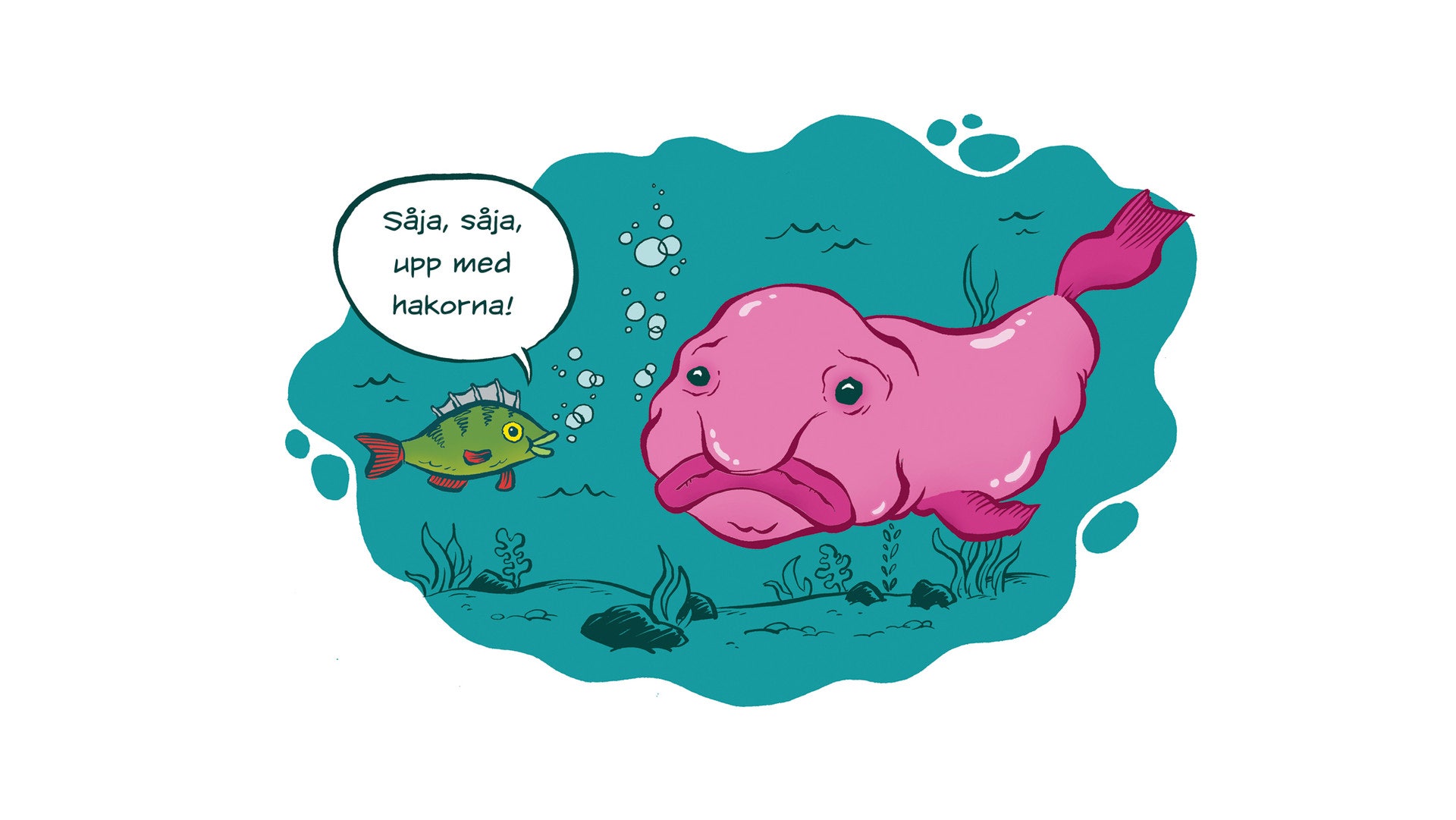 Så tröstar man en blobfish.