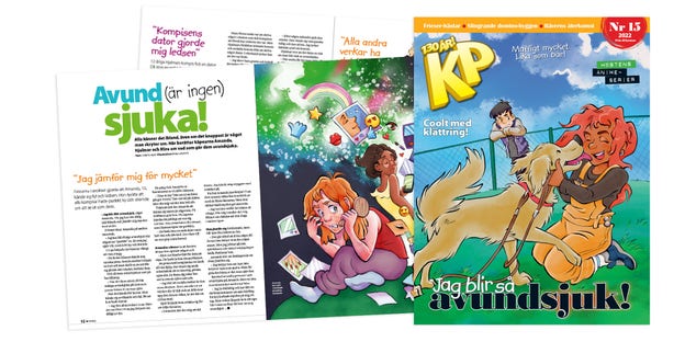 Artikeln publicerades i KP 15 där berättar även kåpearna Amanda, Hjalmar om vad som gör dem avundsjuka.